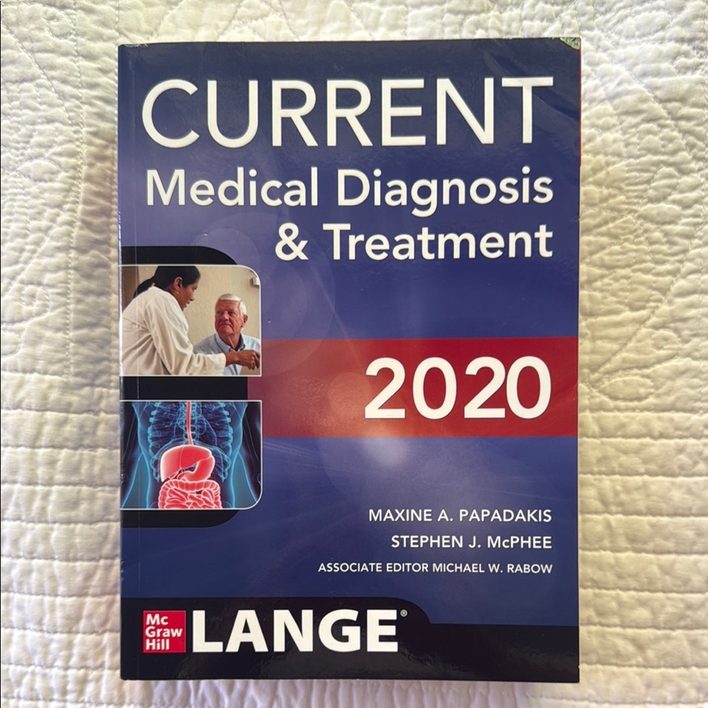 Current Medical Diagnosis & Treatment 2020 Book